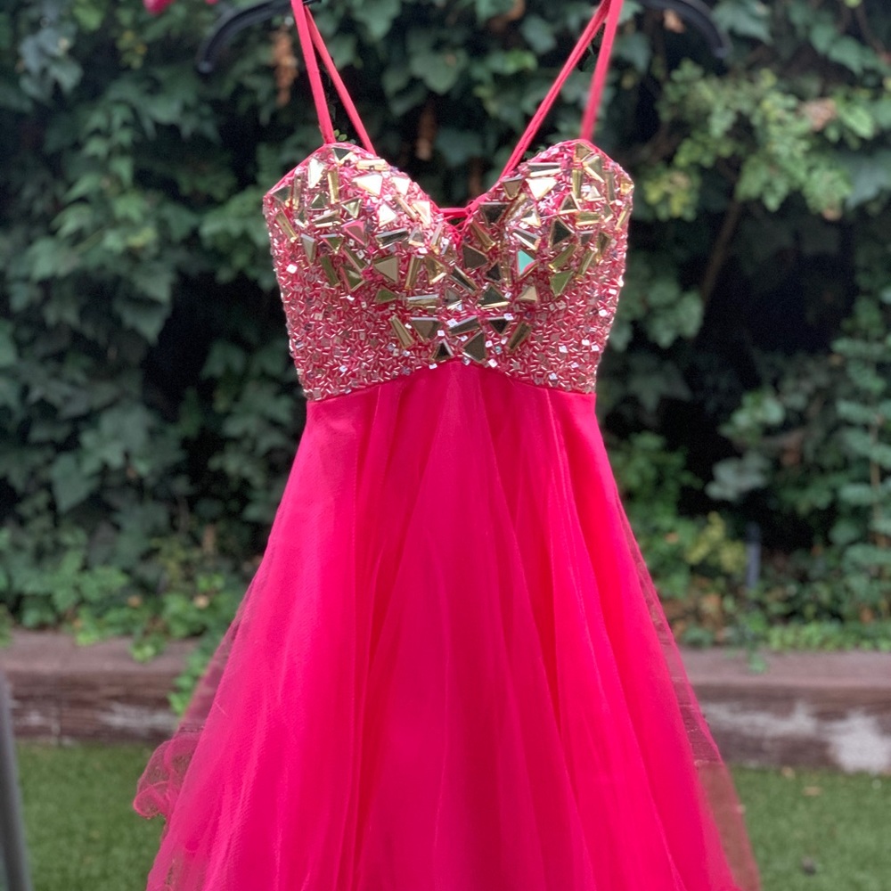Hot Pink, Cocktail Dress, Size Small, XS